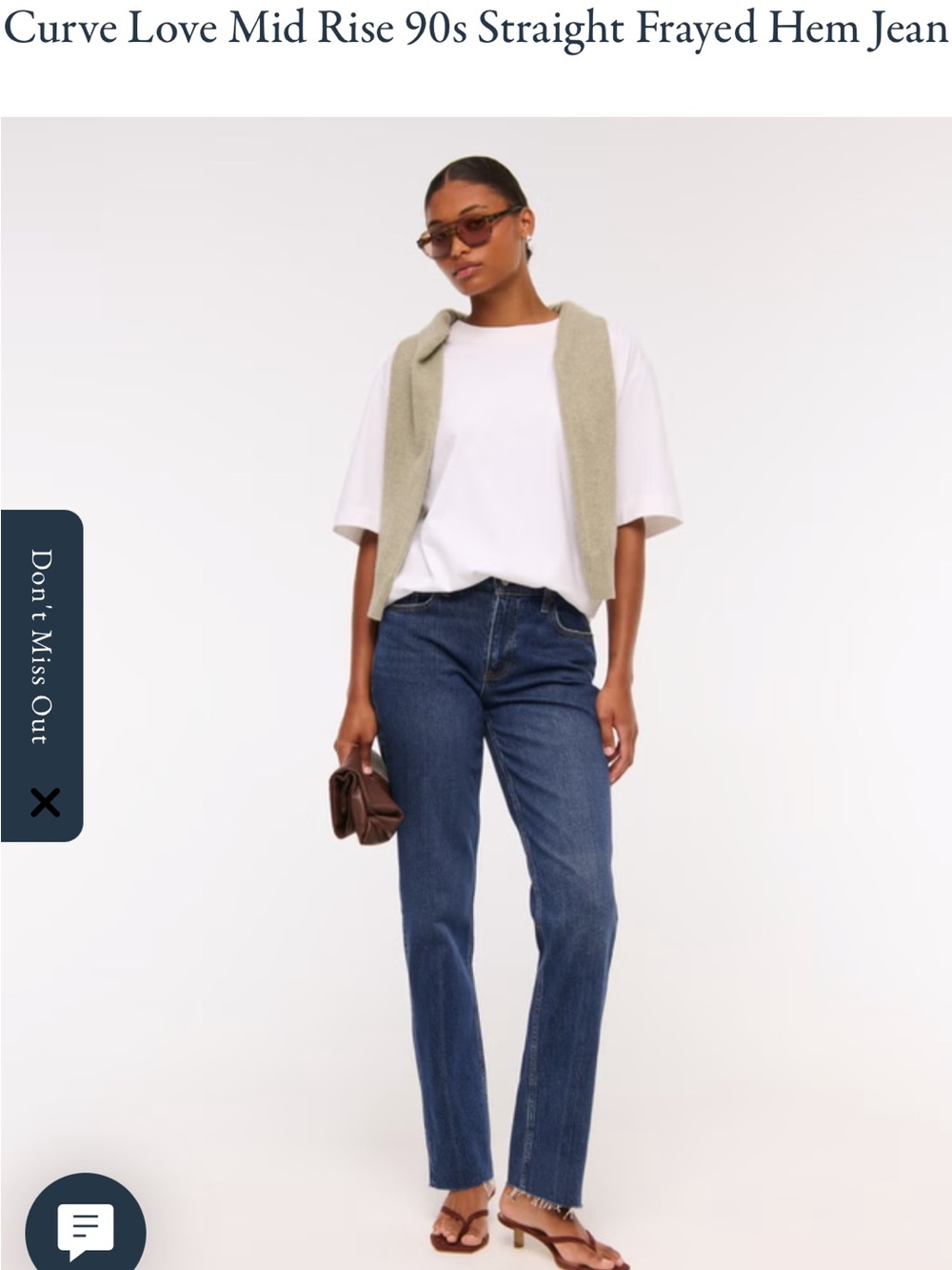 Abercrombie & Fitch mid rise 90’s straight